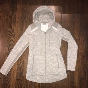 Athleta gray fleece lined jacket